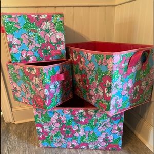 Lilly Pulitzer storage boxes